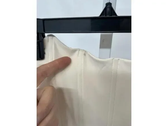 Deme by Gabriella Pearl Gown in Off White - Picture 5 of 9